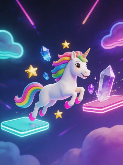 Neon Unicorn Runner