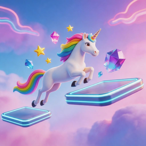 Neon Unicorn Runner