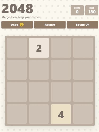 Corner Merge 2048