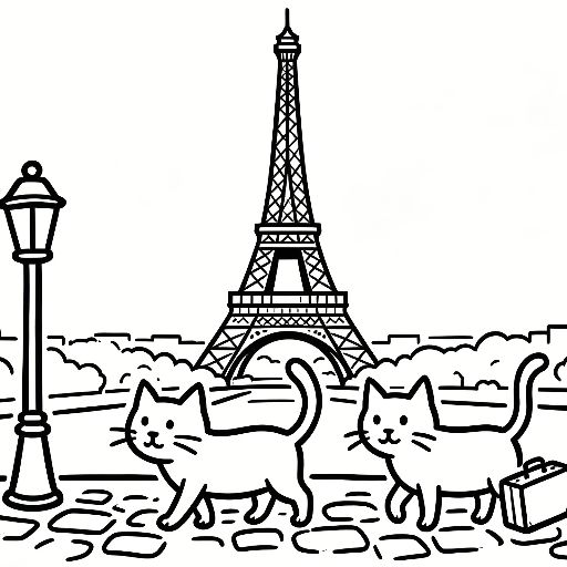 Roaming Cats in Paris