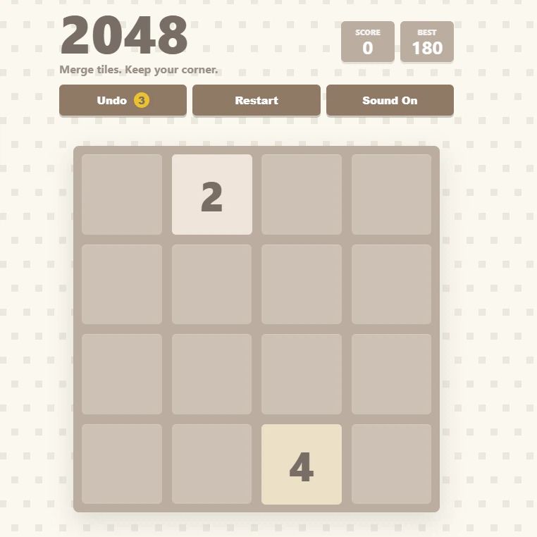 Corner Merge 2048