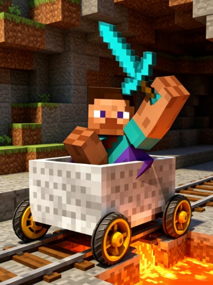 Minecraft Rail Rush